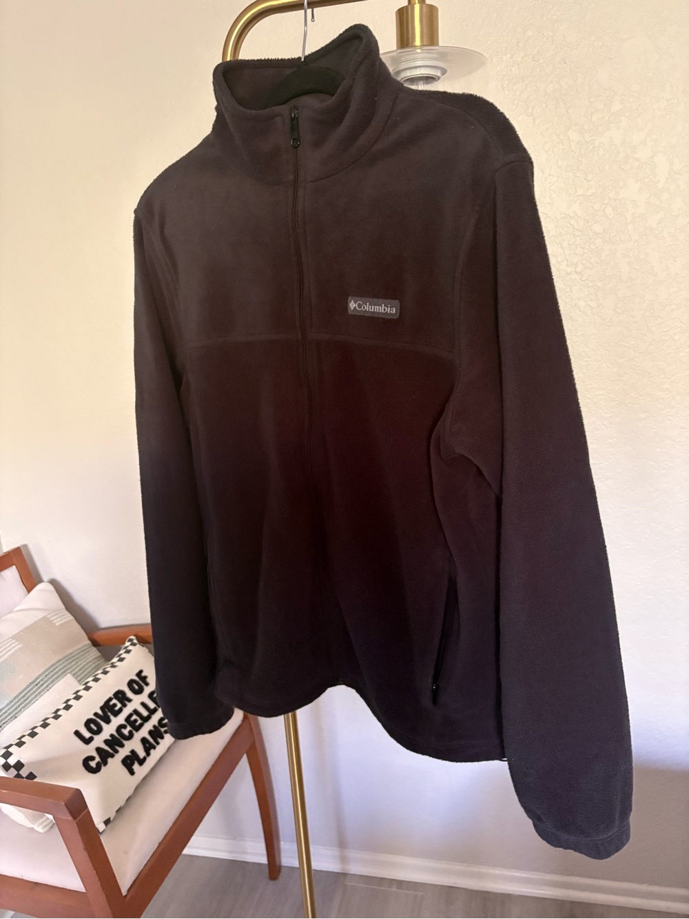 Columbia Men’s Black Full-Zip Fleece Pullover
